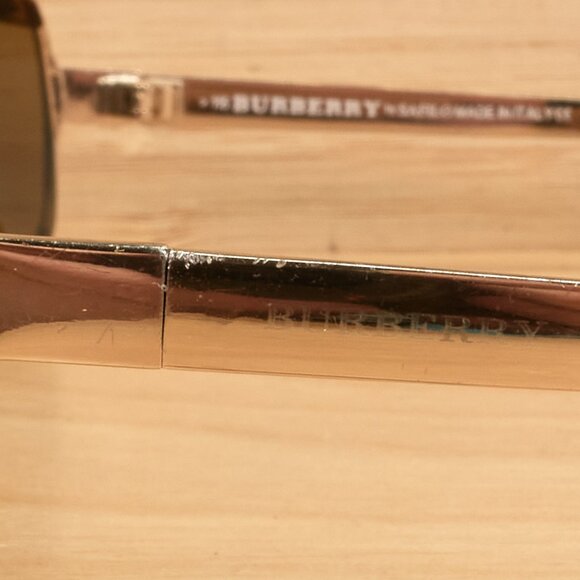 Burberry B8983/SL 7A9 Sunglasses / Brown Shield Wrap / Made in Italy by Safilo - Picture 4 of 10